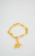 Elephant Golden Chain Bilezik