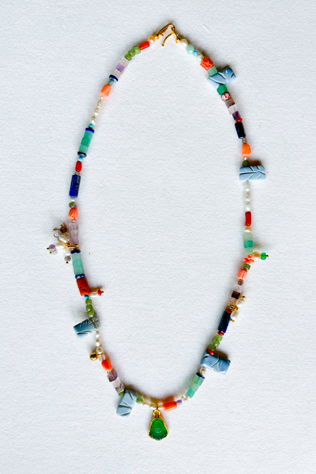Green Buddha Necklace