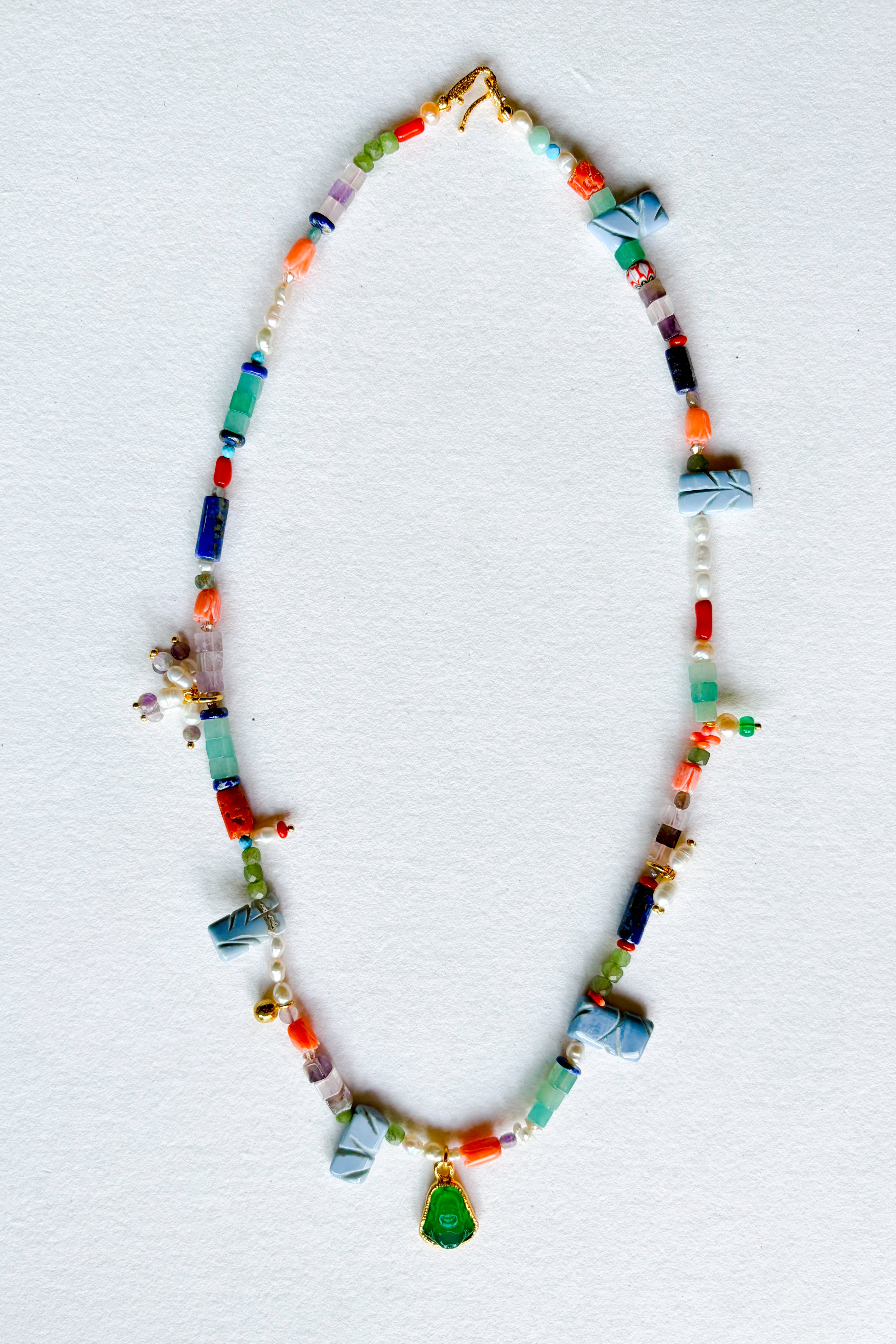 Green Buddha Necklace