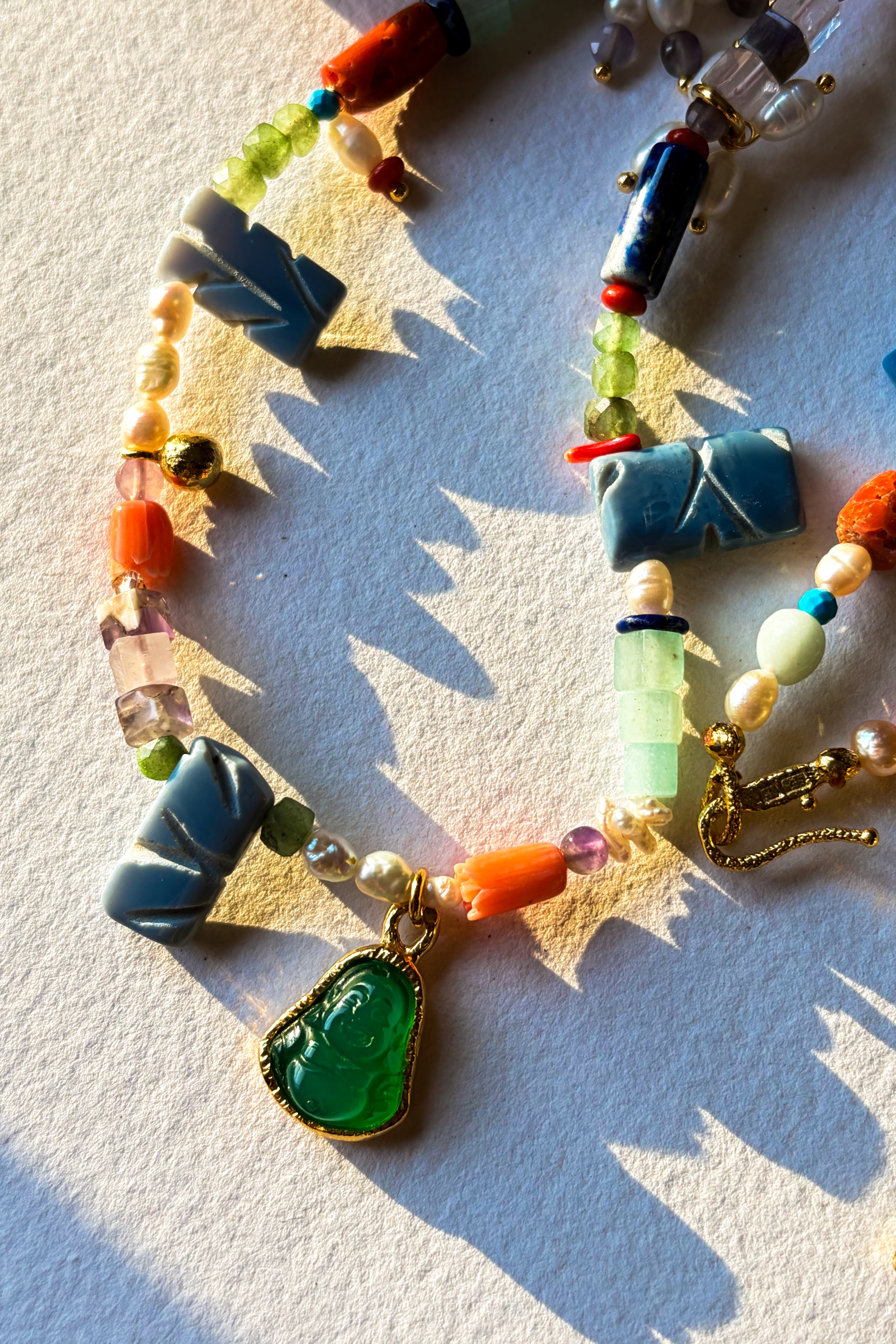 Green Buddha Necklace