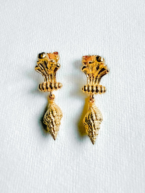 Barok Sea Shell Küpeler